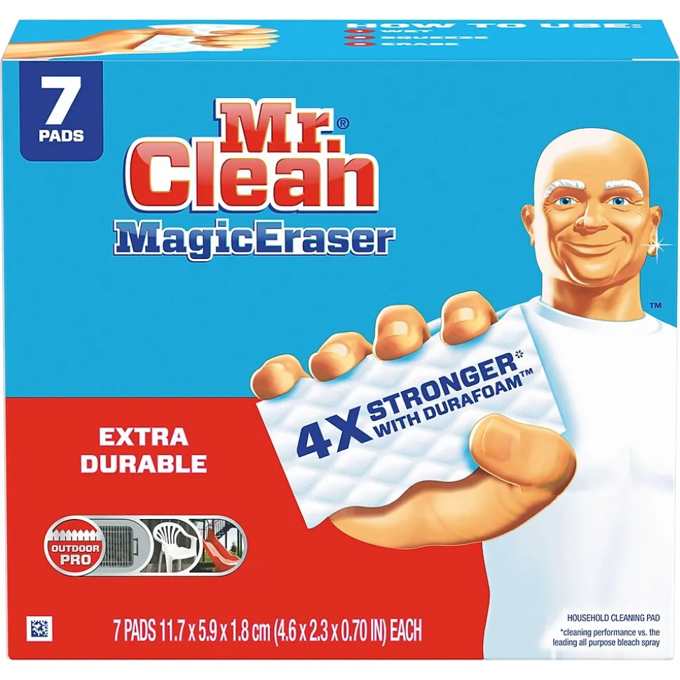 Mr. Clean Magic Eraser Extra Durable White Scouring Pad, 7/Pack (69522)