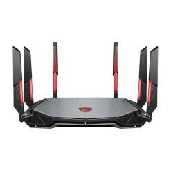 MSI RadiX AXE6600 AX6600 Tri Band MU-MIMO WiFi 6E Gaming Router, Black/Red (RADIXAXE6600)