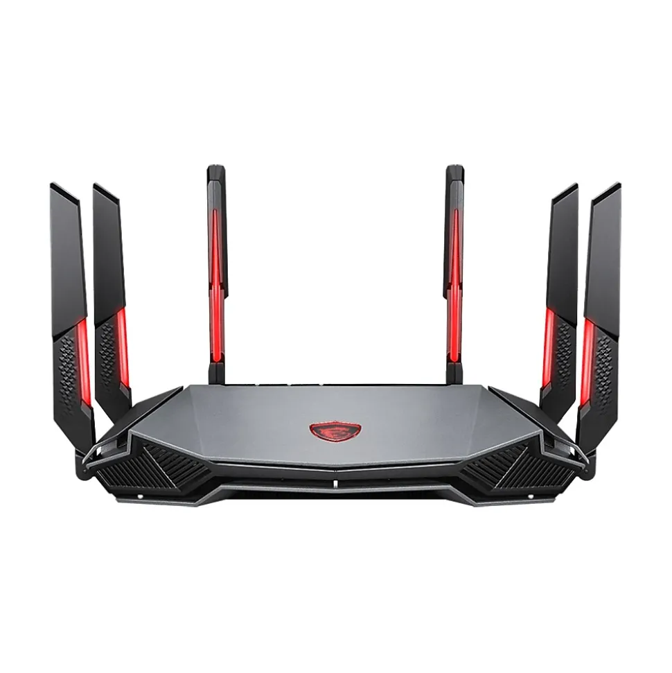 MSI RadiX AXE6600 AX6600 Tri Band MU-MIMO WiFi 6E Gaming Router, Black/Red (RADIXAXE6600)
