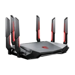 MSI RadiX AXE6600 AX6600 Tri Band MU-MIMO WiFi 6E Gaming Router, Black/Red (RADIXAXE6600)
