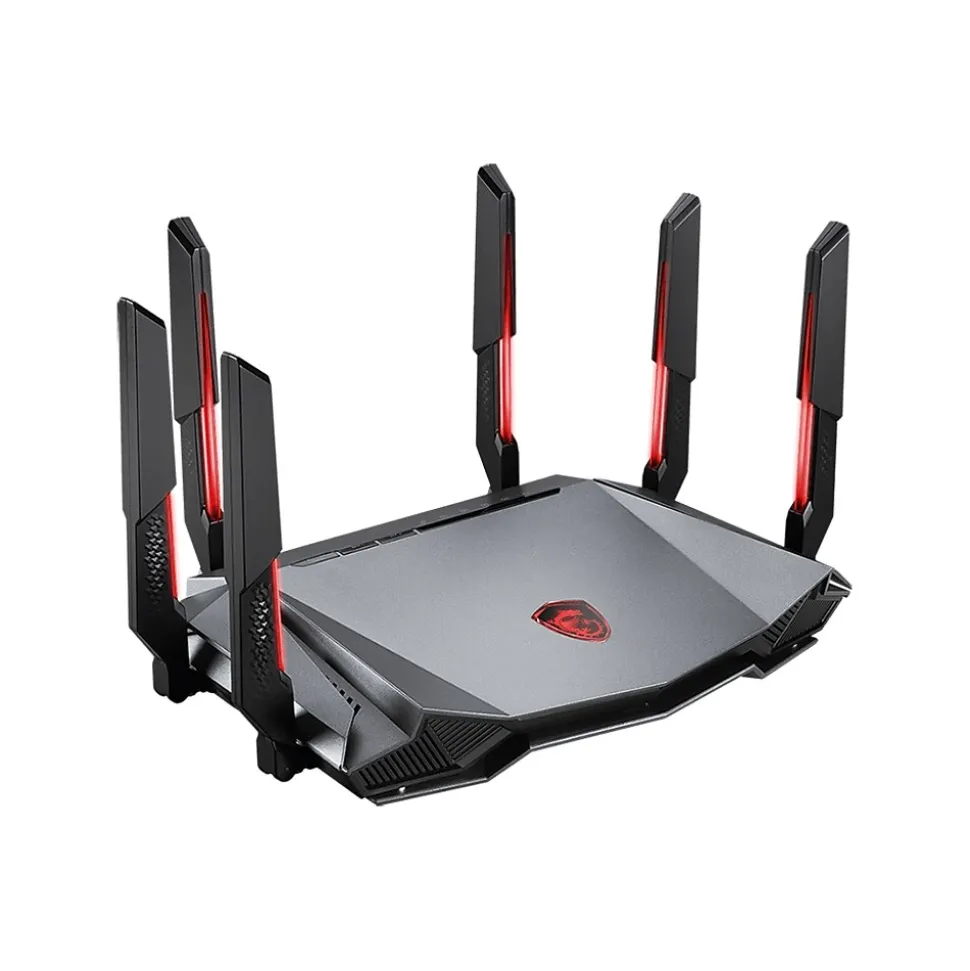 MSI RadiX AXE6600 AX6600 Tri Band MU-MIMO WiFi 6E Gaming Router, Black/Red (RADIXAXE6600)