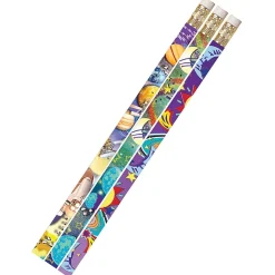 Musgrave Pencil Company Galaxy Galore Motivational/Fun Pencils, 12 Per Pack, 12 Packs (MUS1495D-12)