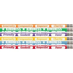 Musgrave Pencil Company Kindness Kounts Wooden Pencil, 0.5mm, #2 Hard Lead, 144/Box (MUS2546G)