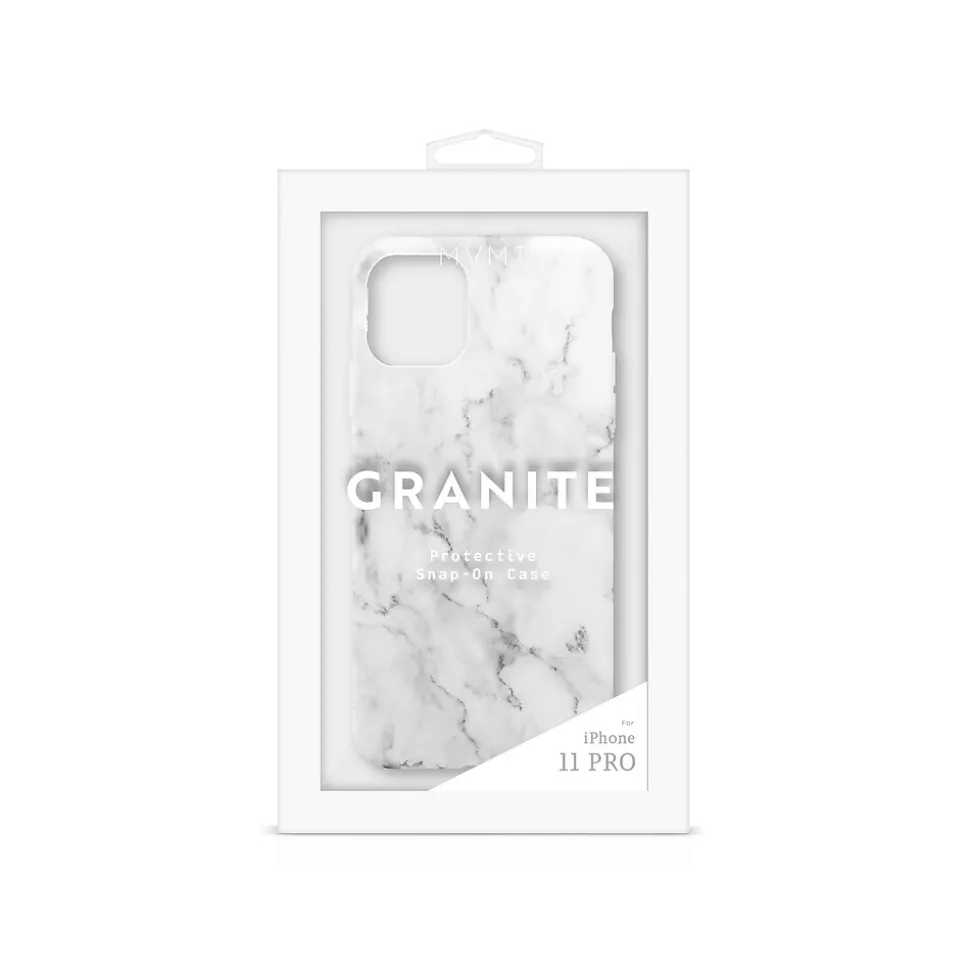 MVMT Granite White Marble Snap Case for iPhone 11 Pro (IC7686MB-11P-WHA)