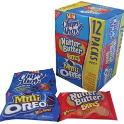 Nabisco Mini Cookies Variety Pack, 1 oz., 48 Packs/Box (NFG02024)