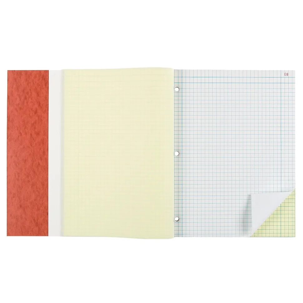 National Brand Laboratory 1-Subject Computation Notebooks, 9.25" x 11", Quad, 200 Sheets, Brown (43649)