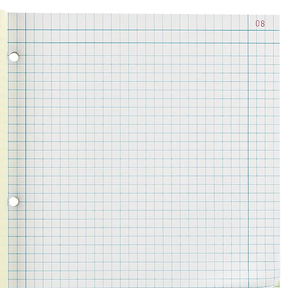 National Brand Laboratory 1-Subject Computation Notebooks, 9.25" x 11", Quad, 200 Sheets, Brown (43649)