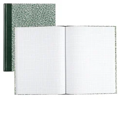 National Brand Laboratory 1-Subject Computation Notebooks, 7.88" x 10.13", Quad, 96 Sheets, Green (53110)