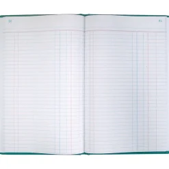 National Canvas Tuff Series Accounting Journal, 12.13" x 7.63", Green, 250 Sheets/Book (A66500J)