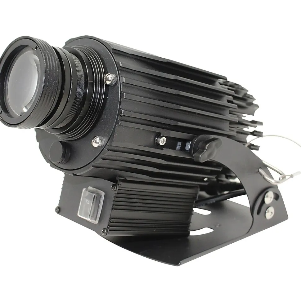 National Marker Virtual Sign: Social Distancing Projector, Please No Handshakes, Aluminum, 6.7" x 9.25", Black