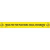 National Marker Walk-On™ Floor Decal, "Thank You for Practicing Social Distancing," 2.25" x 20", Yellow/Black (WFS78YL)