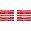 National Marker Walk-On™ Floor Decal, "Please Wait Here," 2.25" x 20", Red/White, 10 (WFS8010)