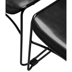 National Public Seating Commercialine 850 Series Ultra Compact Stack Chair, Black, 20 Pack (850-CL/20)