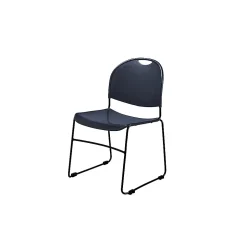 National Public Seating Commercialine 850 Series Ultra Compact Stack Chair, Blue, 40 Pack (855-CL/40)