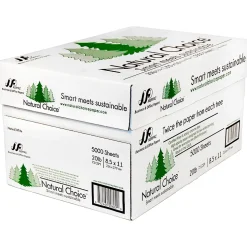 Natural Choice 8.5" x 11" Multipurpose Paper, 20 lbs., 92 Brightness, 5000 Sheets/Carton (MNW000-01)