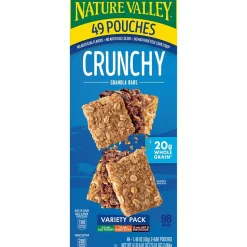 Nature Valley Nut Bar Variety Pack, 1.5 oz., 49 Bars/Box (GEM44136)