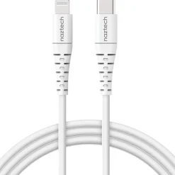 Naztech 14138 4 ft. Fast Charge MFi Lightning to USB-C Cable, White