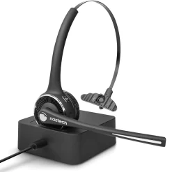 Naztech Wireless Noise Canceling Bluetooth On Ear Headset, Black (15183)