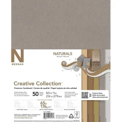 Neenah Paper 65 lb. Cardstock Paper, 8.5" x 11", Naturals Assortment, 50 Sheets/Ream (99316MA)