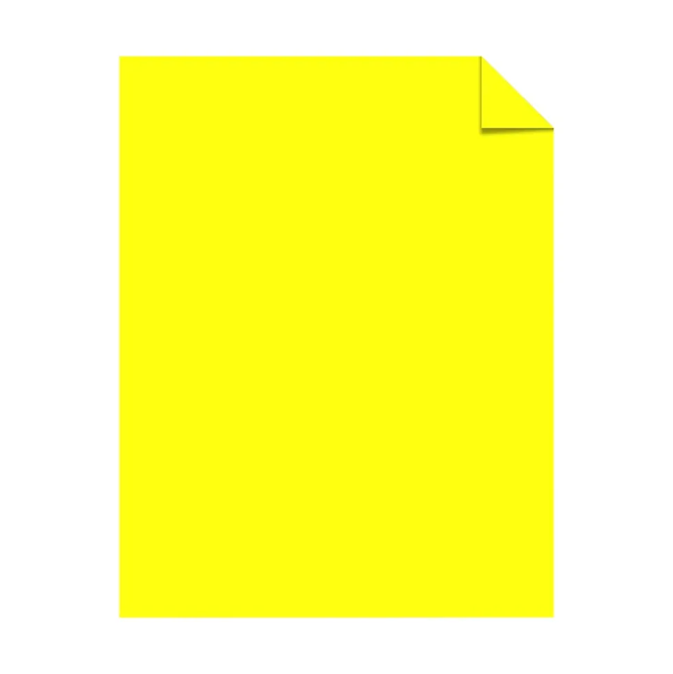 Neenah Paper Astrobrights 65 lb. Cover Paper, 11" x 17", Lift Off Lemon, 1000 Sheets/Carton (21022W)