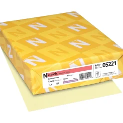 Neenah Paper Classic® 8 1/2" x 11" 24 lbs. Linen Writing Paper, Baronial Ivory, 500/Ream