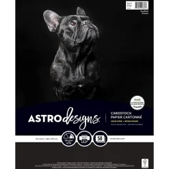 Neenah Paper Creative Collection 65 lb. Cardstock Paper, 8.5" x 11", Black, 50 Sheets/Ream (91333-01)