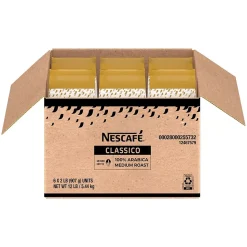 Nescafe Classico Coffee, Medium Roast, 32 Oz., 6/Carton (12467579)