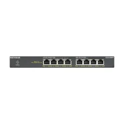 Netgear 300 Series 8-Port Gigabit Ethernet PoE Unmanaged Switch, 10/100/1000 Mbps, Black (GS308PP-100NAS)