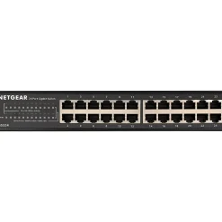 Netgear 300 Series 24-Port Gigabit Ethernet Unmanaged Switch, 10/100/1000 Mbps, Black (GS324-200NAS)