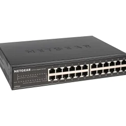 Netgear 300 Series 24-Port Gigabit Ethernet Unmanaged Switch, 10/100/1000 Mbps, Black (GS324-200NAS)