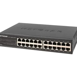 Netgear 300 Series 24-Port Gigabit Ethernet Unmanaged Switch, 10/100/1000 Mbps, Black (GS324-200NAS)