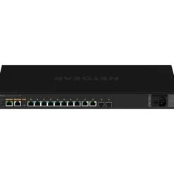 Netgear AV Line 10-Port Gigabit Ethernet Managed Switch, Black (GSM4212PX-100NAS)