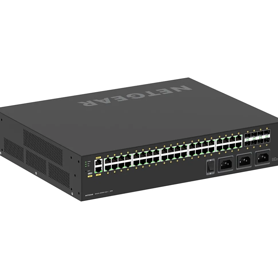 Netgear AV Line 40-Port Gigabit Ethernet Managed Switch, Black (GSM4248UX-100NAS)
