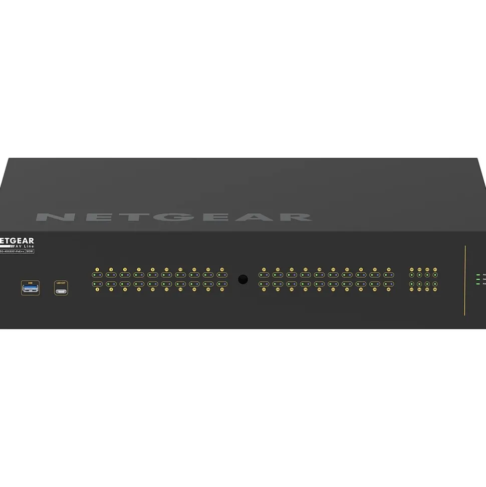 Netgear AV Line 40-Port Gigabit Ethernet Managed Switch, Black (GSM4248UX-100NAS)