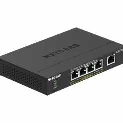 Netgear GS305PP 5-Port Gigabit Ethernet PoE+ Unmanaged Switch, Black (GS305PP-300NAS)
