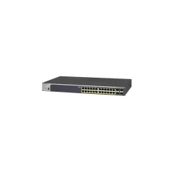 Netgear GS728TXPv3 24-Port Gigabit Ethernet PoE+ Managed Switch, Gray (GS728TXP-300NAS)