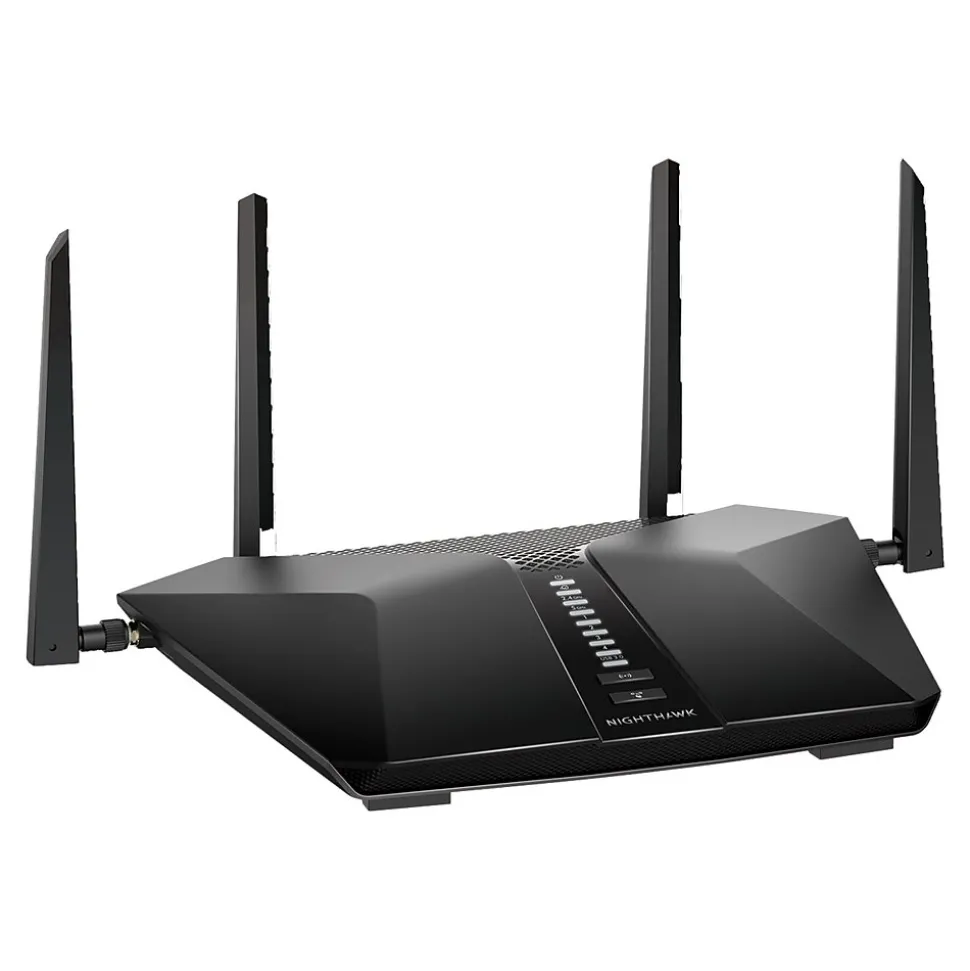 Netgear Nighthawk AC4200 Dual Band WiFi 6 Gaming Router, Black (RAX43-100NAS)