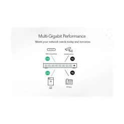 Netgear Plus 8-Port Gigabit Ethernet Managed Switch, Gray (MS108EUP-100NAS)