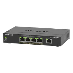 Netgear Plus 5-Port Gigabit Ethernet Managed Switch, 10/100/1000 Mbps (GS305EPP-100NAS)