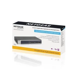 Netgear 8-Port Gigabit Ethernet Unmanaged Switch, Blue (XS508M-100NAS)