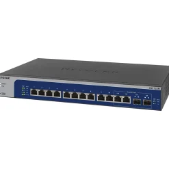 Netgear 12-Port Gigabit Ethernet Managed Switch, Blue/Gray (XS512EM-100NAS)