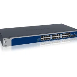 Netgear 24-Port Gigabit Ethernet Managed Switch, Blue/Gray (XS724EM-100NAS)