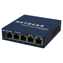 Netgear ProSAFE 5-Port Gigabit Ethernet Unmanaged Switch, Blue (GS105NA)