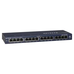 Netgear ProSAFE 16-Port Gigabit Ethernet Unmanaged Switch, 10/100/1000 Mbps, Blue (GS116NA)
