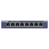 Netgear ProSAFE 8-Port Gigabit Ethernet Unmanaged Switch, 10/100 Mbps, Blue (GS108-400NAS)