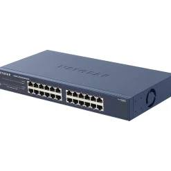 Netgear ProSAFE 24-Port Gigabit Ethernet Unmanaged Switch, 10/100/1000 Mbps, Blue (JGS524NA)