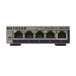 Netgear ProSafe 5-Port Gigabit Ethernet Smart Switch, Gray (GS105E-200NAS)