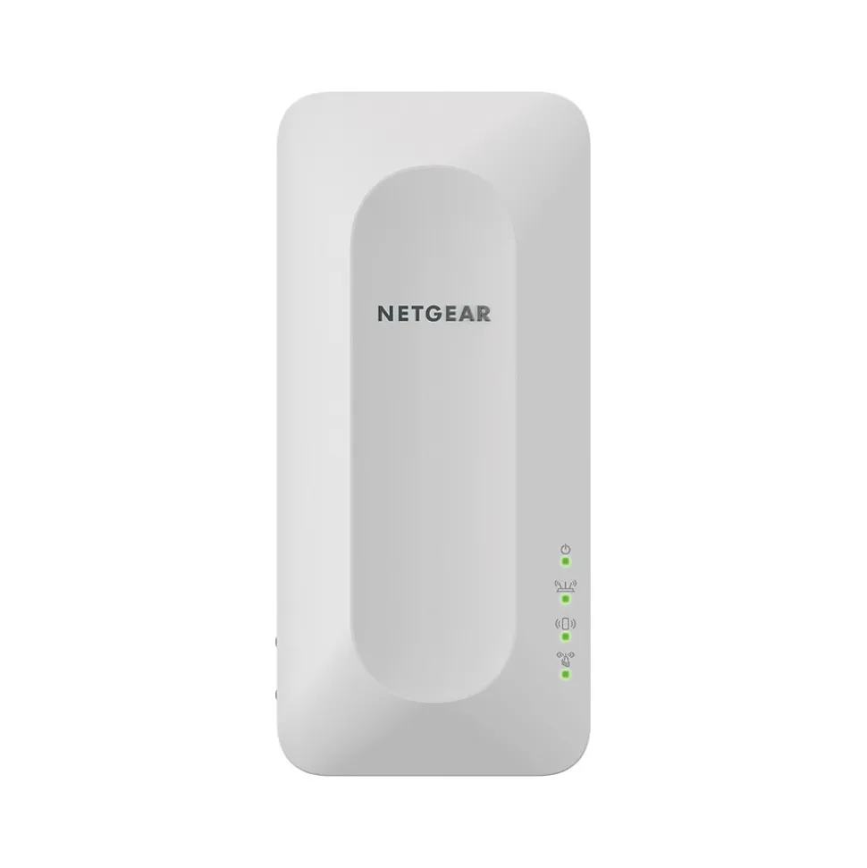 Netgear Range Extender AX Dual Band WiFi 6 Extenders, Wall-plug, White (EAX15-100NAS)