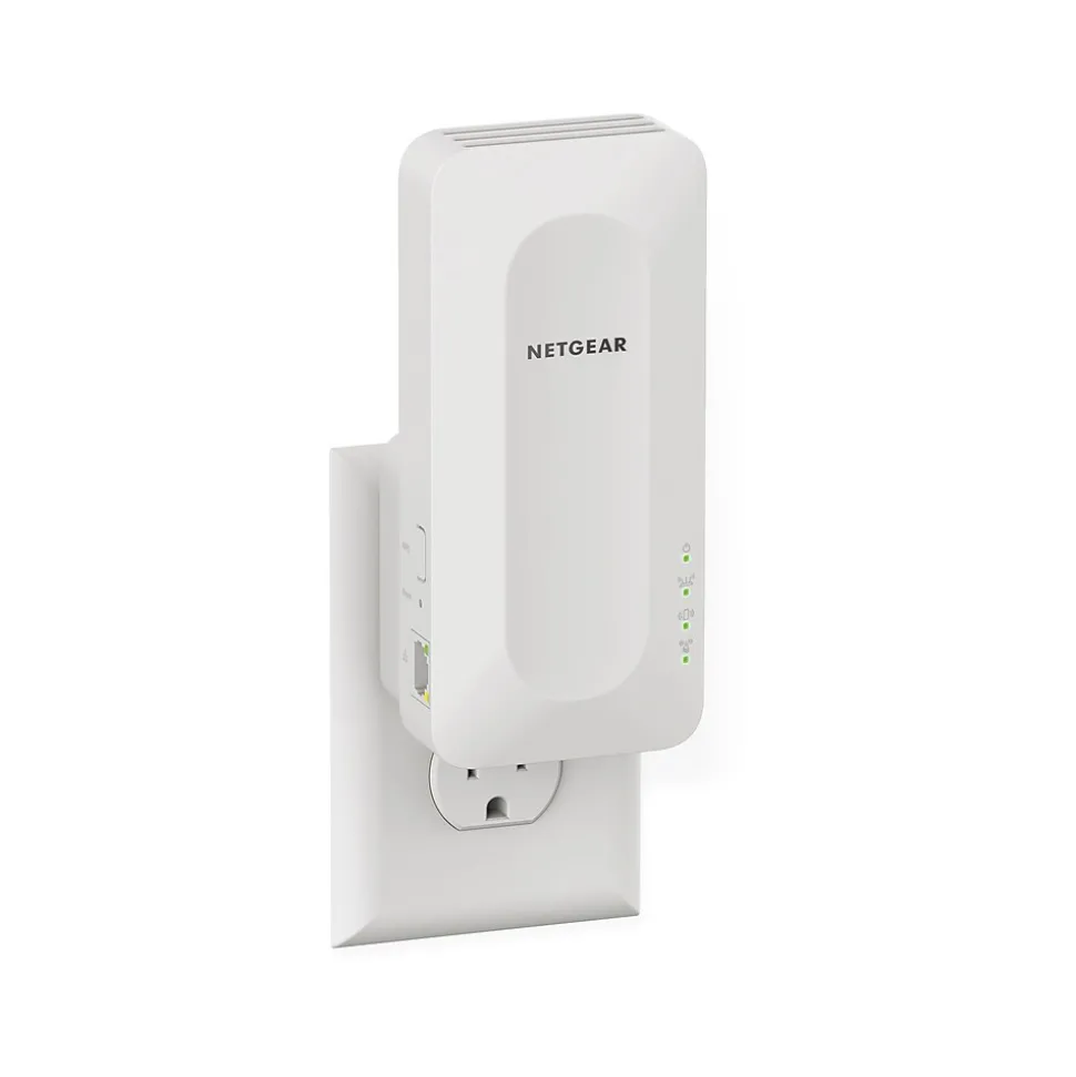 Netgear Range Extender AX Dual Band WiFi 6 Extenders, Wall-plug, White (EAX15-100NAS)
