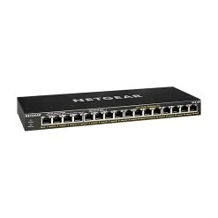 Netgear 300-Series 16-Port Gigabit Ethernet Unmanaged Switch, Black (GS316P-100NAS)